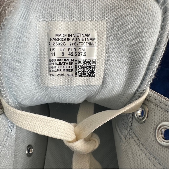 Converse Chuck Taylor All Star Mid Top Madison Silver Metallic NEW Women’s 11 - Picture 5 of 8